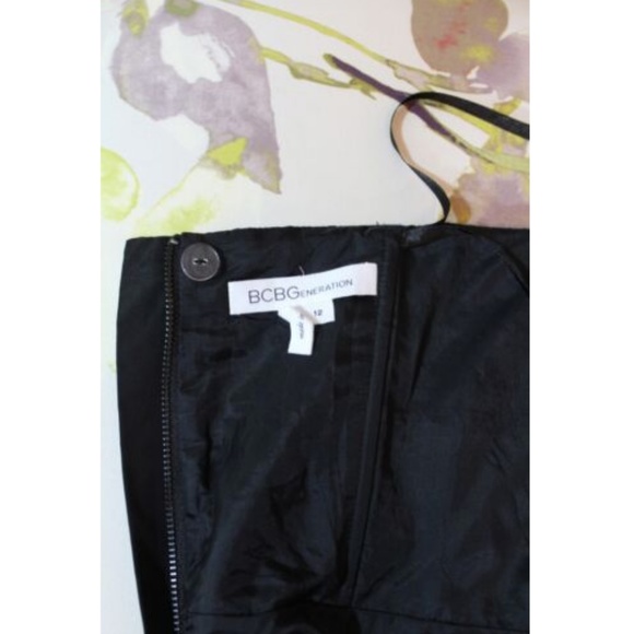 BCBGeneration Strapless Black Dress Size 12 - Picture 6 of 6